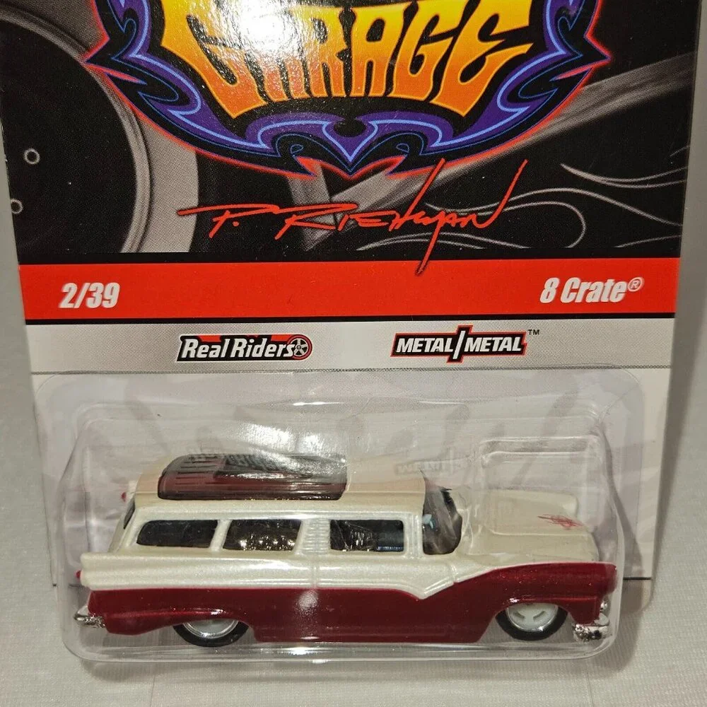 HOT WHEELS PHIL'S GARAGE 8 CRATE REAL‎ RIDERS 2/39 - MINT - (K216)